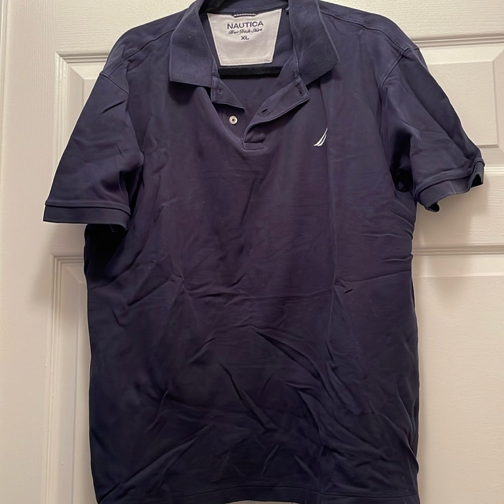 Nautical True Deck Shirt, XL Navy Blue Shirt